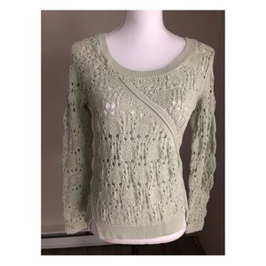 Anthropologie Knitted & Knotted Crew Neck Sweater